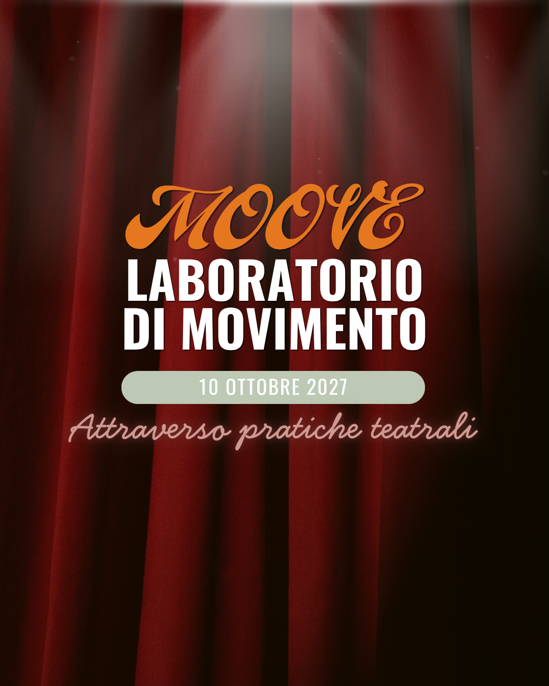 Locandina Moove, Laboratorio di movimento