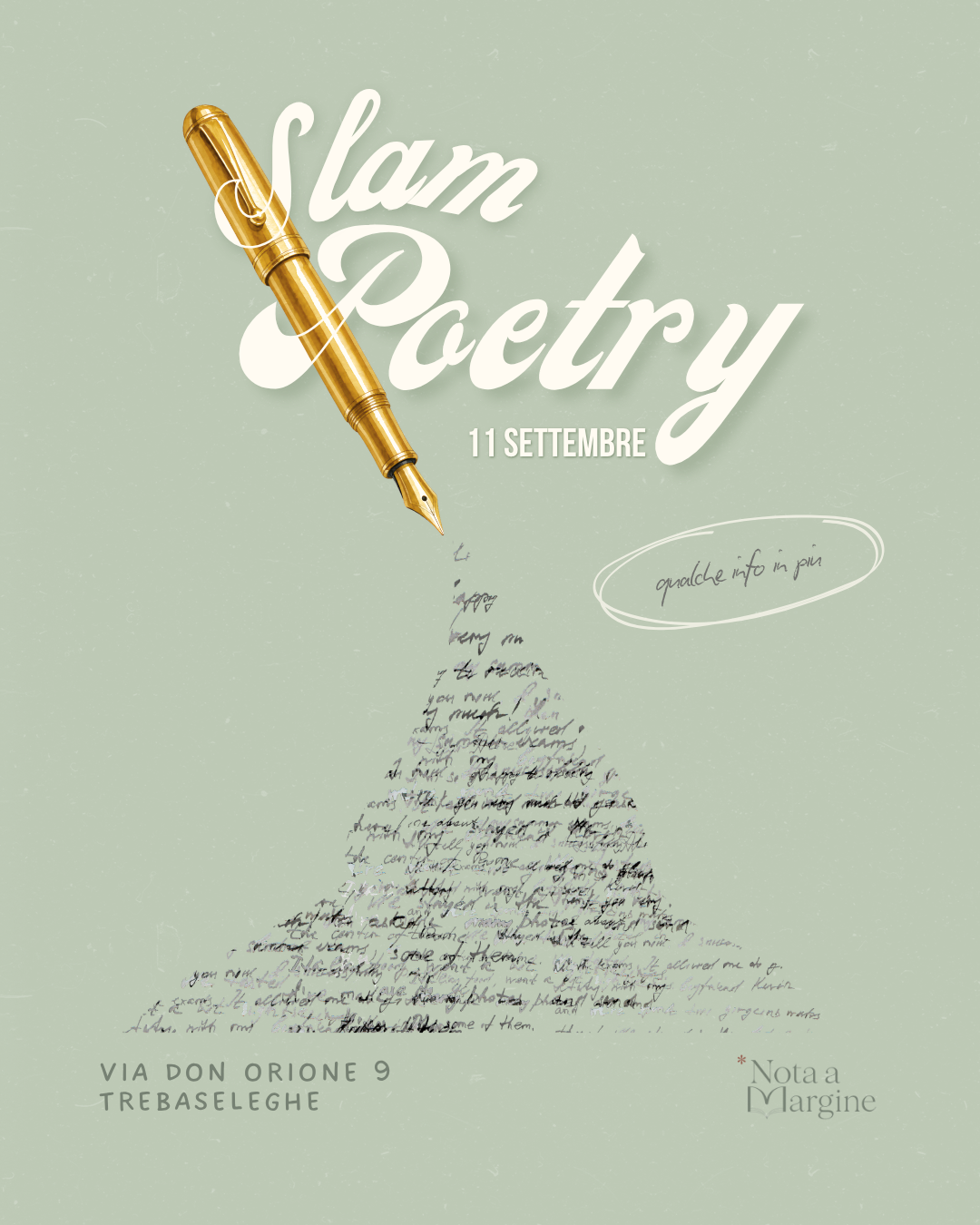 Locandina Davide Scarin, Slam poetry